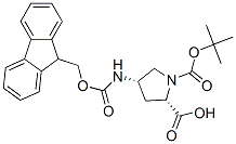 N-Boc-顺式-4-Fmoc-氨基-L-脯氨酸结构式_174148-03-9结构式