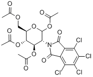 2-脱氧-2-(四氯苯二甲酰亚胺基)-D-吡喃葡萄糖-1,3,4,6-四乙酸盐结构式_174356-26-4结构式