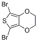 2,5-二溴-3,4-乙烯基二氧噻吩结构式_174508-31-7结构式