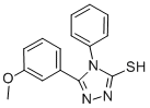 5-(3-甲氧基苯基)-4-苯基-4H-1,2,4-噻唑-3-硫醇结构式_174573-90-1结构式