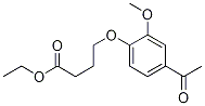 4-(4-Acetyl-2-methoxyphenoxy)-butanoic acid ethyl ester Structure,174884-21-0Structure