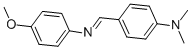 4-(((4-甲氧基苯基)亚氨基)甲基)-N,N-二甲基苯胺结构式_1749-04-8结构式