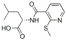 4-甲基-2-(([2-(甲基硫代)-3-吡啶]羰基)氨基)戊酸结构式_175201-69-1结构式