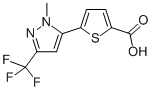 2-[1-Methyl-3-(trifluoromethyl)pyrazol-5-yl]-thiophene-5-carboxylic acid Structure,175202-29-6Structure