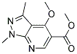 4-甲氧基-1,3-二甲基-1H-吡唑并[3,4-b]吡啶-5-羧酸甲酯结构式_175202-30-9结构式