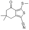 4,5,6,7-四氢-6,6-二甲基-3-(甲基硫代)-4-氧代苯并[c]噻吩-1-甲腈结构式_175202-50-3结构式