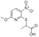 2-[(6-甲氧基-3-硝基-2-吡啶)硫代]丙酸结构式_175205-01-3结构式