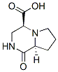 (4S-反式)-(9CI)-八氢-1-氧代吡咯并[1,2-a]吡嗪-4-羧酸结构式_175233-04-2结构式