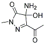 (9ci)-5-乙酰基-4-氨基-2,4-二氢-4-羟基-2-甲基-3H-吡唑-3-酮结构式_175472-58-9结构式
