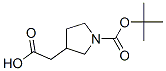 [1-(叔丁氧羰基)-3-吡咯烷基]乙酸结构式_175526-97-3结构式