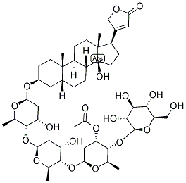 毛花洋地黄苷 a结构式_17575-20-1结构式