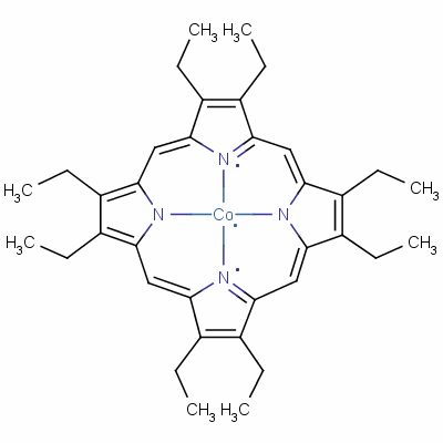 2 3 7 8 12 13 17 18-八乙基-21H 23H-卟啉钴结构式_17632-19-8结构式