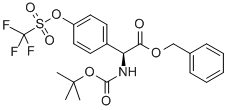 2-(叔丁氧基羰基氨基)-2-(4-(三氟甲基磺酰氧基)苯基)乙酸-(S)-苄酯结构式_176505-40-1结构式