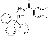 (2,3-二甲基苯基)(1-三苯甲游基-1H-咪唑-5-基)甲酮结构式_176721-02-1结构式