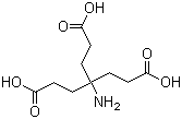 4-氨基-4-(2-羧乙基)庚二酸结构式_176738-98-0结构式