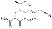 (S)-10-氰甲基-9-氟-2,3-二氢-3-甲基-7-氧代-7H-吡啶并[1,2,3-de]-1,4-苯并恶嗪-6-羧酸结构式_176760-98-8结构式
