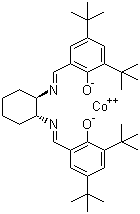 (R,R)-(-)-N,N’-双(3,5-二叔丁基亚水杨基)-1,2-环己基二胺钴结构式_176763-62-5结构式