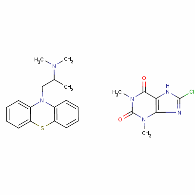 异丙嗪茶氯酸盐结构式_17693-51-5结构式