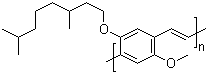 聚[2-甲氧基-5-(3,7-二甲基辛氧基)-1,4-苯乙炔]结构式_177716-59-5结构式