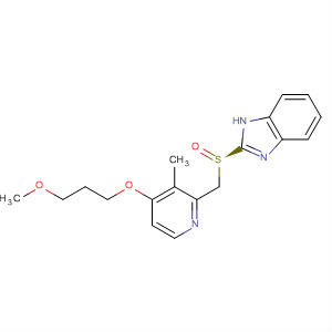 2-[(r)-[[4-(3-甲氧基丙氧基)-3-甲基-2-吡啶]甲基]亚磺酰基]-1H-苯并咪唑结构式_177795-60-7结构式