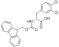FMOC-D-3,4-二氯苯丙氨酸结构式_177966-58-4结构式