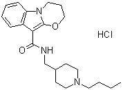 N-[(1-丁基-4-哌啶基)甲基]-3,4-二氢-2H-[1,3]噁嗪并[3,2-a]吲哚-10-羧胺盐酸盐结构式_178273-87-5结构式