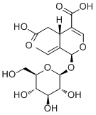 (2S,3E,4S)-5-羧基-3-亚乙基-2-(BETA-D-吡喃葡萄糖氧基)-3,4-二氢-2H-吡喃-4-乙酸结构式_178600-68-5结构式