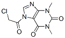 (9ci)-7-(氯乙酰基)-3,7-二氢-1,3-二甲基-1H-嘌呤-2,6-二酮结构式_179064-70-1结构式