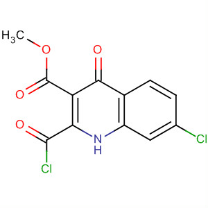 7-氯-2-(氯羰基)-4-氧代-1,4-二氢喹啉-3-羧酸甲酯结构式_179543-90-9结构式