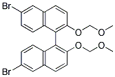 (R)-6,6-二溴-2,2-双(甲氧基甲氧基)-1,1-二萘结构式_179866-74-1结构式