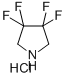 3,3,4,4-四氟吡咯烷盐酸盐结构式_1810-13-5结构式
