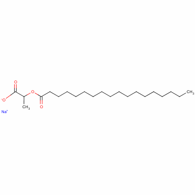 十八烷酸1-羧基乙基酯钠盐(1:1)结构式_18200-72-1结构式