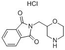 2-(吗啉-2-甲基)-2,3-二氢-1H-异吲哚 -1,3-二酮盐酸盐结构式_182067-74-9结构式