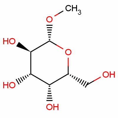 甲基-beta-d-半乳糖吡喃糖苷结构式_1824-94-8结构式