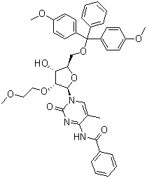 N-苯甲酰基-5-O-DMTr-2-O-(2-甲氧基乙基)-5-甲基-胞苷结构式_182496-01-1结构式
