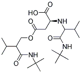 (9ci)-n-[1-[[(1,1-二甲基乙基)氨基]羰基]-2-甲基丙基]-L-天冬氨酸结构式_182820-66-2结构式
