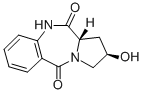 (2R,11as)-2-羟基-1,2,3,11a-四氢-10h-吡咯并[2,1-c][1,4]-苯并二氮杂卓-5,11-二酮结构式_182823-26-3结构式