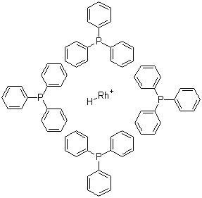 四(三苯基膦)氢化铑(I)结构式_18284-36-1结构式