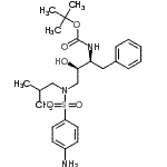 [(1S,2R)-1-苄基-2-羟基-3-[异丁基-[(4-氨基苯基)磺酰基]氨基] 丙基]氨基甲酸叔丁酯结构式_183004-94-6结构式