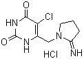 (9CI)-5-氯-6-[(2-亚氨基-1-吡咯烷)甲基]-2,4(1H,3H)-嘧啶二酮盐酸盐结构式_183204-72-0结构式