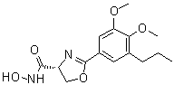 (4R)-2-(3,4-二甲氧基-5-丙基苯基)-4,5-二氢-N-羟基-4-恶唑甲酰胺结构式_183298-68-2结构式