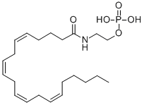 2-[(5Z,8Z,11Z,14Z)-5,8,11,14-二十碳四烯酰氨基]乙基磷酸二氢酯结构式_183323-26-4结构式