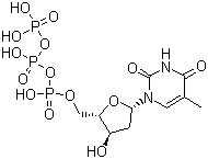 2-脱氧胸苷 5-三磷酸结构式_18423-43-3结构式