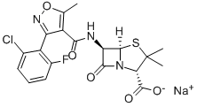 氟氯西林钠结构式_1847-24-1结构式