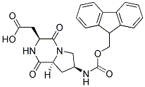 Fmoc-(2s,6s,9s)-6-氨基-2-羧基甲基-3,8-二氮杂双环-(4,3,0)-壬烷-1,4-二酮结构式_184700-26-3结构式
