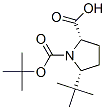 (2S,5R)-N-Boc-5-叔丁基吡咯烷-2-甲酸结构式_185142-15-8结构式