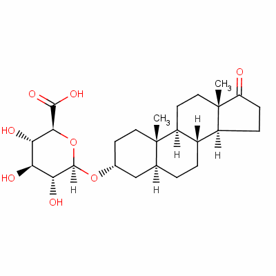 雄酮葡萄糖醛酸结构式_1852-43-3结构式