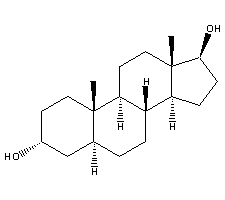 5a-雄甾烷-3a,17b-二醇结构式_1852-53-5结构式