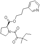 (S)-3-(吡啶-3-基)丙基 1-(3,3-二甲基-2-氧代戊酰基)吡咯烷-2-羧酸结构式_186452-09-5结构式