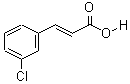 间氯肉桂酸结构式_1866-38-2结构式